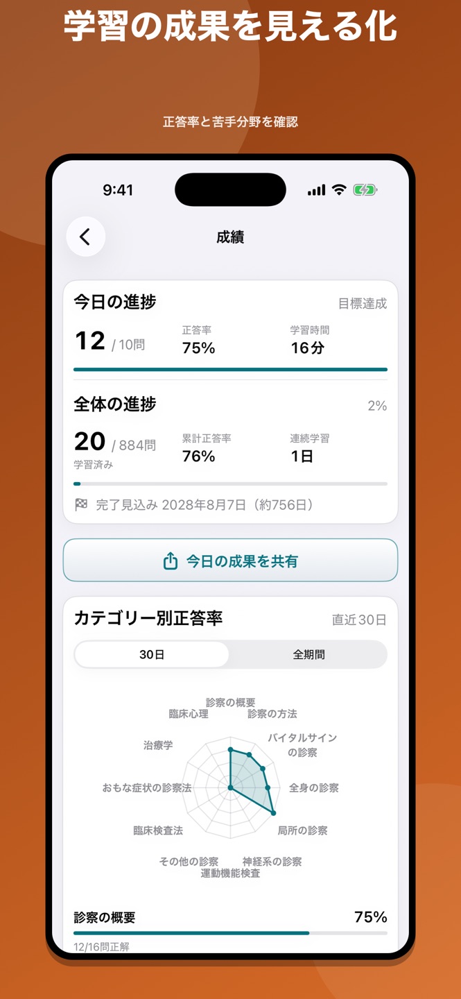 臨床医学総論｜国家試験・資格対策問題集のスクリーンショット 6