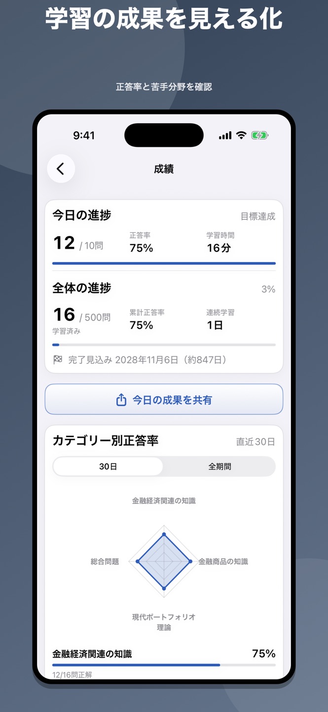 ポートフォリオ・コンサルティング2級 問題集のスクリーンショット 6