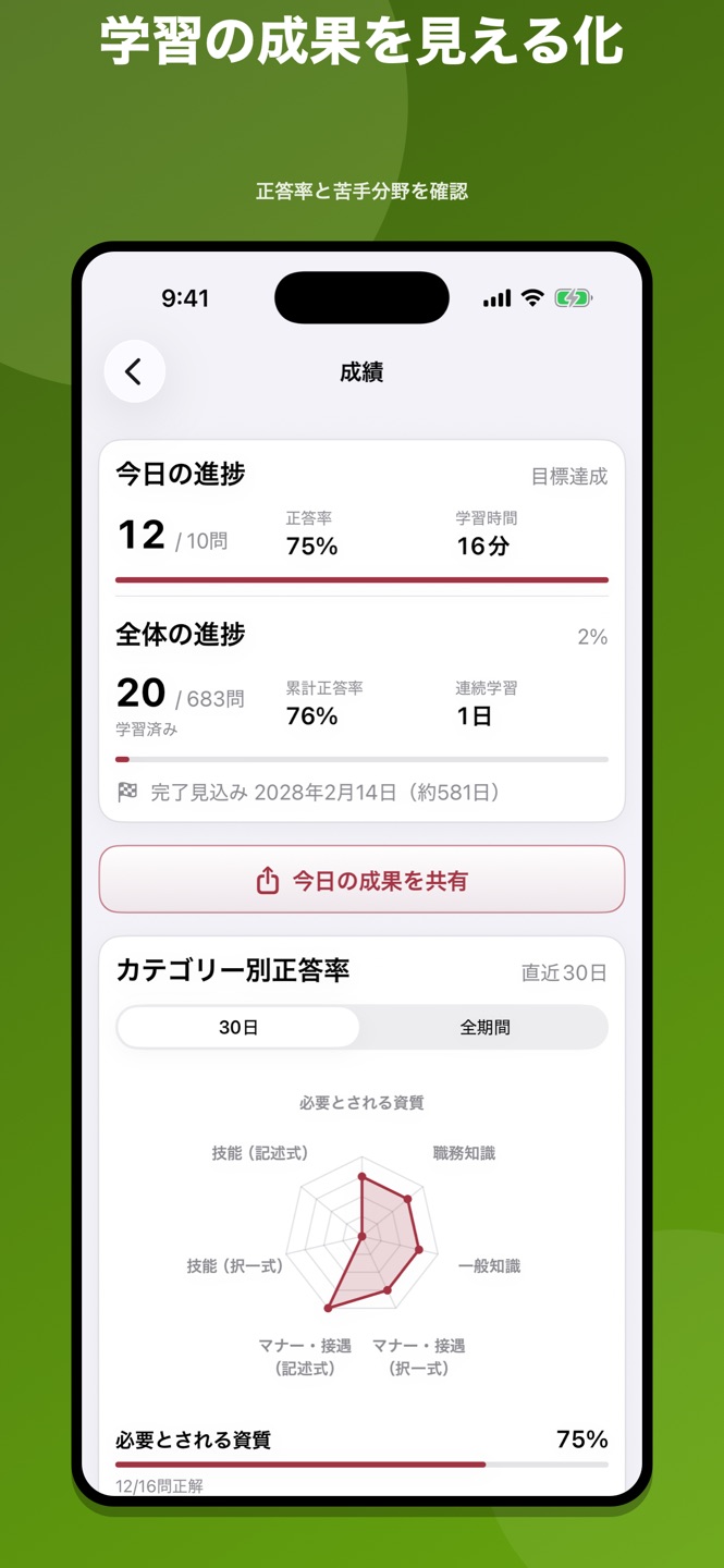 秘書検定2級 合格対策のスクリーンショット 6