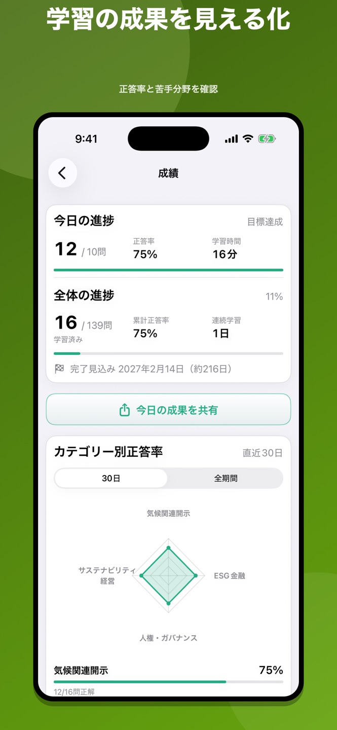 サステナビリティ検定 問題集のスクリーンショット 6