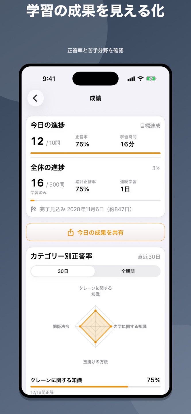 玉掛け技能講習 問題集のスクリーンショット 6