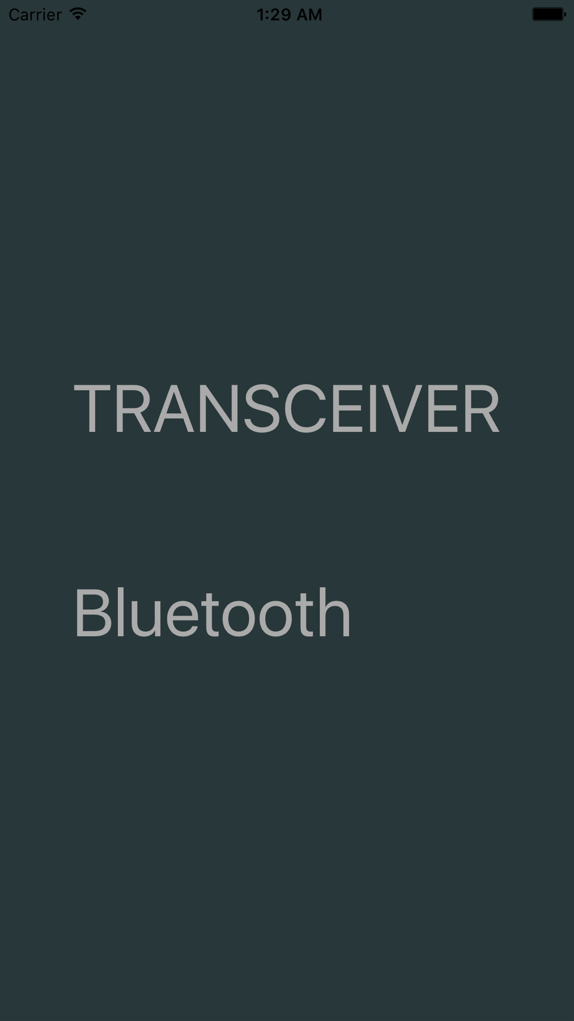 TRANS BLUEの画面